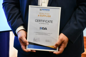 KOA Receives Rutronik A-Supplier Award 2025